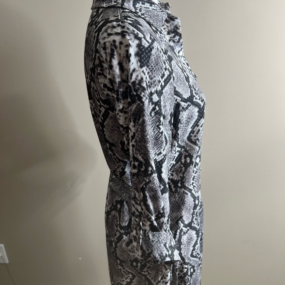 Parisian size 6 button front snake print dress - Picture 11 of 12